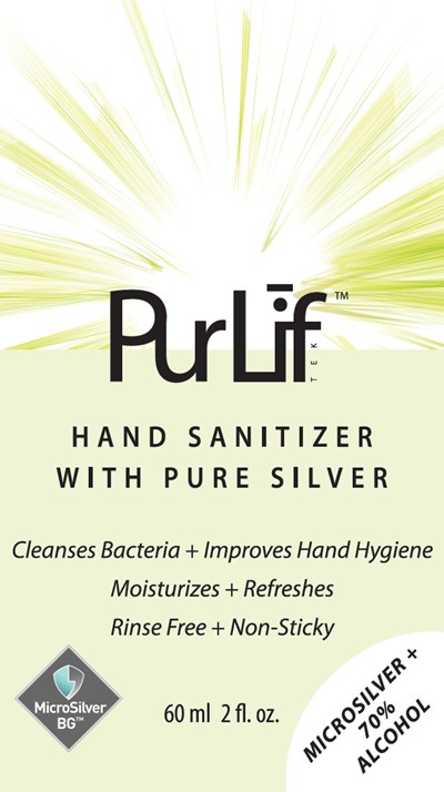 Principal Panel (Purlif Tek Usa Hand Sanitizer Front)